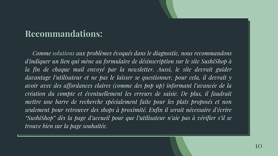 Dixième image du projet avec un lien menant à un pop-up agrandissant cette image